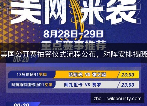 美国公开赛抽签仪式流程公布,对阵安排揭晓 美国公开赛抽签仪式流程公布,对阵安排揭晓