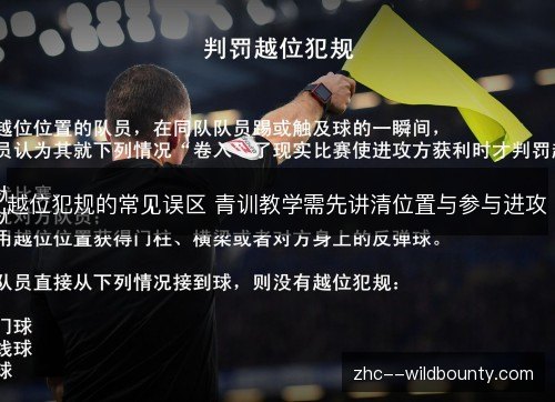 越位犯规的常见误区 青训教学需先讲清位置与参与进攻
